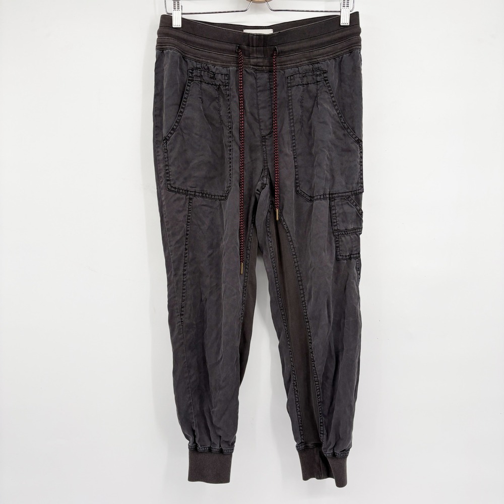By Anthropologie Womens Gray Lyocell Cargo Utility Gorpcore Jogger Pants Size S